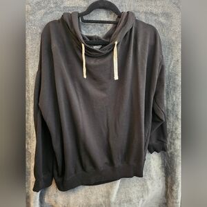 Hooded sweatshirt. XL. Black.